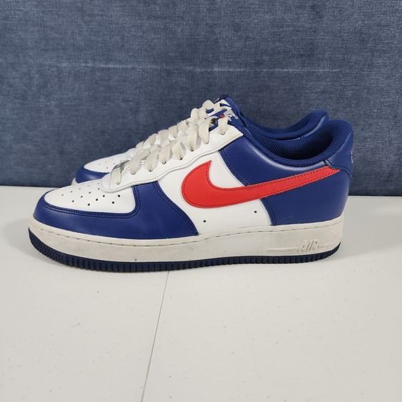 Nike Air Force 1 07' USA CZ9164-100 Red, White & Blue Mens Size 8 Sneakers Shoes - Picture 4 of 9